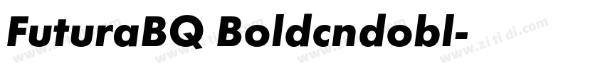 FuturaBQ Boldcndobl字体转换